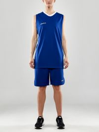 Kurze Damen Trainingshose Blau